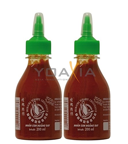 2er-Pack - FLYING GOOSE Sriracha Hot Chilli Sauce [2x 200ml] Scharfe Chillisauce von Flying Goose