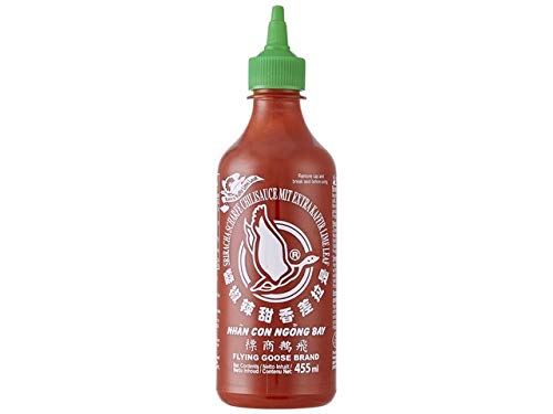 [ 455ml ] FLYING GOOSE Sriracha Chilisauce extra KAFFIR-LIMETTENBLÄTTER / Kaffir Lime Leaf von Flying Goose