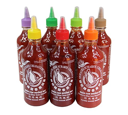 7er SET FLYING GOOSE SRIRACHA SCHARFE CHILISAUCE HOT!!! von Flying Goose