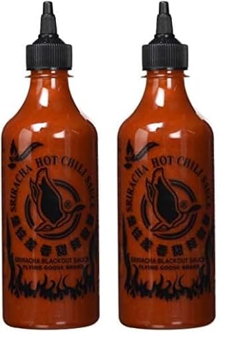 FLYING GOOSE Chilisauce, Sriracha "BLACKOUT" - 1 x 455 ml (Packung mit 2) von Flying Goose