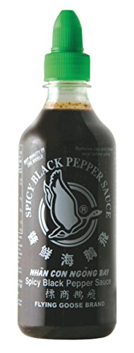 FLYING GOOSE SPICY BLACK PEPPER SAUCE PFEFFERSAUCE 455ML. SEHR SCHARF! von Flying Goose