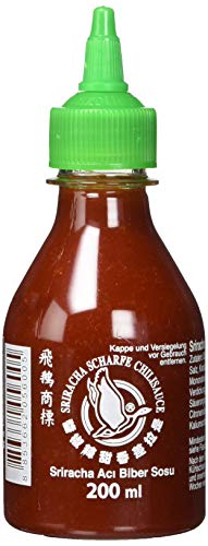 FLYING GOOSE Sriracha Chilisauce, scharf, 4er Pack (4 x 200 ml) von Flying Goose