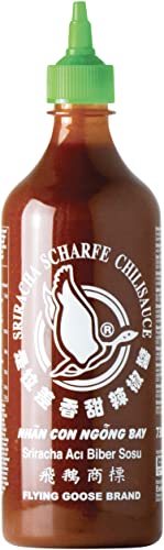FLYING GOOSE Sriracha scharfe Chilisauce - scharf, grüne Kappe, Würzsauce aus Thailand, 1er Pack (1 x 730 ml) von Flying Goose