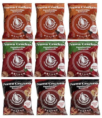 Flying Goose Krabbenchips - Sriracha Mix 9 x 80g von Flying Goose