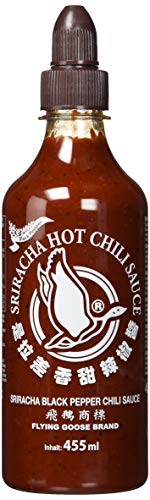Flying Goose Sriracha Chilisauce, schwarzer Pfeffer, (455 ml) von Flying Goose
