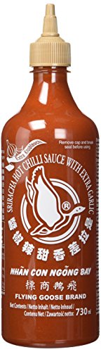 Flying Goose Sriracha Sauce mit Knoblauch, 12er Pack (12 x 730 ml) von Flying Goose