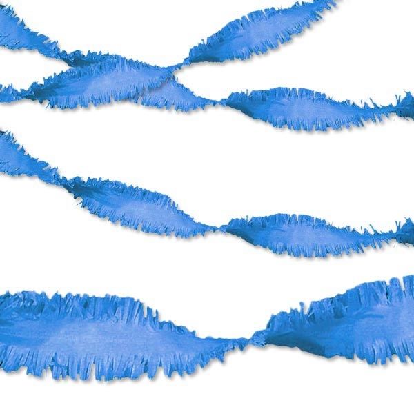 Kreppgirlande blau für feierliche Raumdeko, 24 m lang, Papier, 1 Stück von Folat