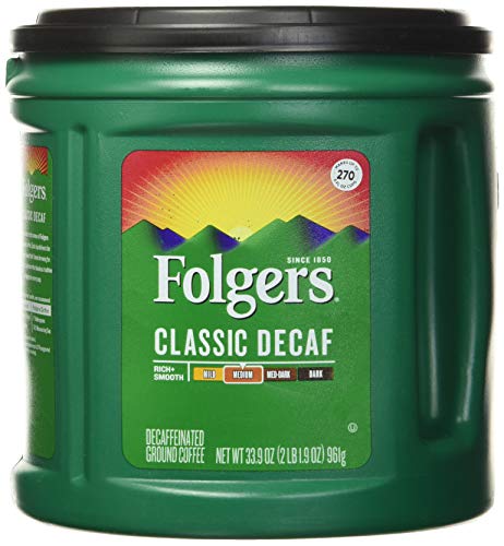 Coffee, Decaffeinated, Ground, 33.9 oz, Sold as 1 Each von Folgers