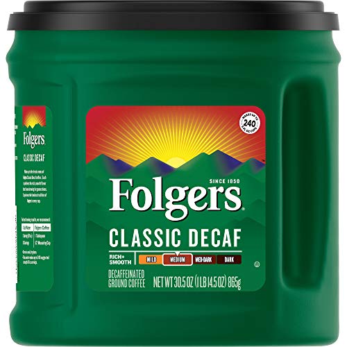 Folgers Classic Roast Decaffeinated Ground Coffee, 30.5 oz by Folgers von Folgers