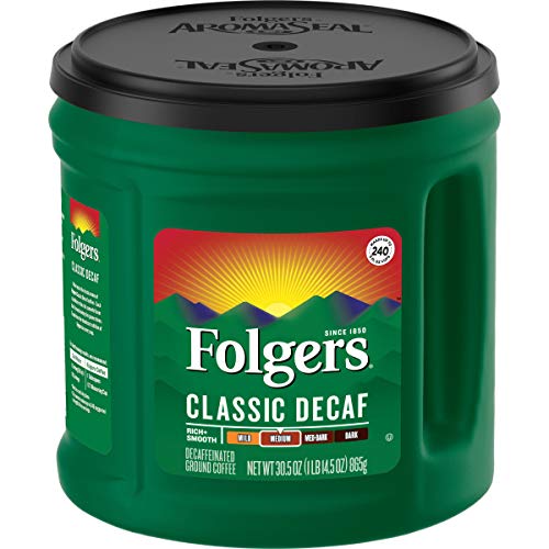 Folgers Classic Roast Decaffeinated Ground Coffee, 30.5 oz by Folgers von Folgers