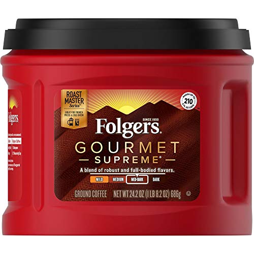 Folgers Gourmet Supreme Medium Dark Roast Ground Coffee, 24.2 Ounces Folgers Gourmet Supreme Medium Dark Roast Ground Coffee, 24.2 Ounces von Folgers