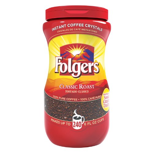 Instant Coffee Crystals, Classic Roast, 16 oz Jar, Sold as 1 Each Instant Coffee Crystals, Classic Roast, 16 oz Jar, Sold as 1 Each von Folgers