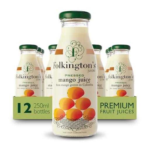 Folkington's Mango-Fruchtsaft 250 ml (Packung mit 12 Stück) von Folkington's
