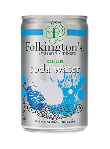 Folkington's Soda Wasser - Natürlich, 3 x 8 x 150 ml Aluminiumdosen, Ideal für Kneipen, Cafés und Restaurants Folkington's Soda Wasser - Natürlich, 3 x 8 x 150 ml Aluminiumdosen, Ideal für Kneipen, Cafés und Restaurants von Folkington's