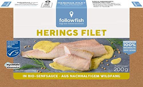 Followfish Heringsfilets in Bio-Senfsauce 1 x 200g von Followfish
