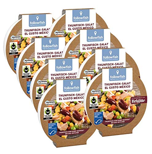 followfish MSC Fair Trade Thunfisch-Salat Gusto Italiano, 8er Pack (8 x 160g) von followfish
