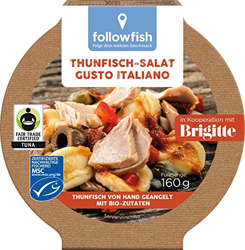 followfish MSC Fair Trade Thunfisch-Salat Gusto Italiano, 160 g von followfish