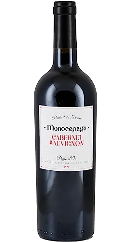 Monocepage Cabernet Sauvignon 2021 | Rotwein | Languedoc-Roussillon – Frankreich | 1 x 0,75 Liter von Foncalieu