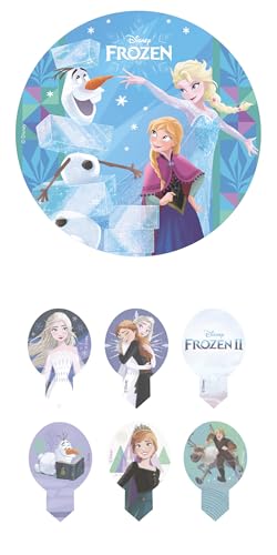 Fondantify 2er Set Frozen: essbarer Tortenaufleger und Muffinaufstecker, Tortendeko für Geburtstage und andere Feiern Fondantify 2er Set Frozen: essbarer Tortenaufleger und Muffinaufstecker, Tortendeko für Geburtstage und andere Feiern von Fondantify
