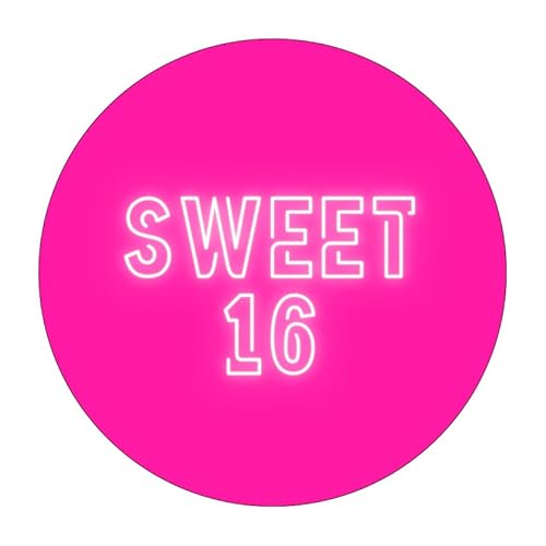 Tortenaufleger Sweet 16 aus Fondant für Geburtstage in verschiedenen Größen (10cm) von Fondantify