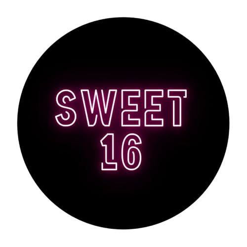Tortenaufleger Sweet 16 aus Fondant für Geburtstage in verschiedenen Größen (18cm) von Fondantify