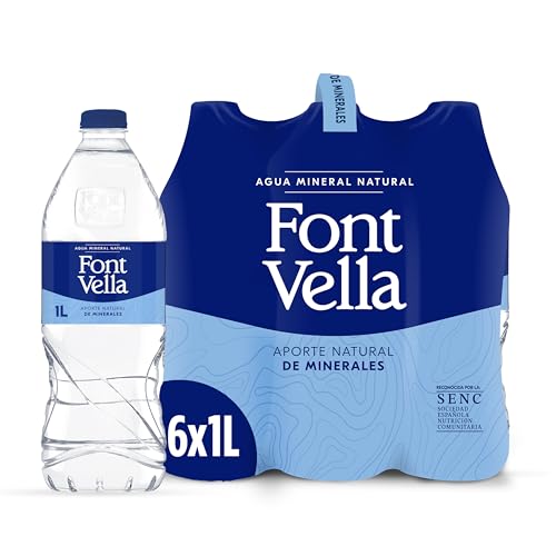 Font Vella - Natürliches Mineralwasser - 6 Flaschen x 1000 ml von Font vella