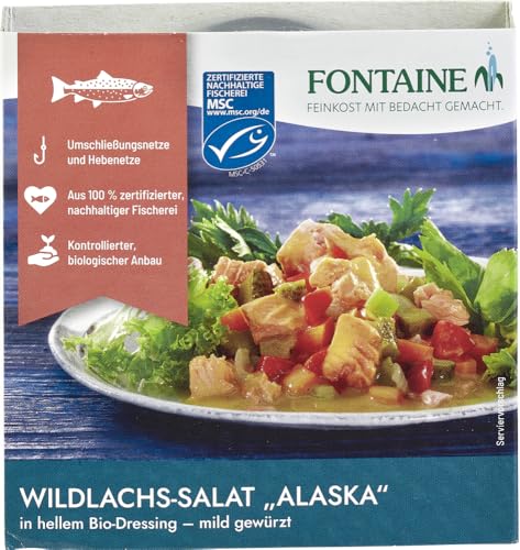 Wildlachs-Salat Alaska in hellem Bio-Dressing - mi 2 x 200 gr von Fontaine