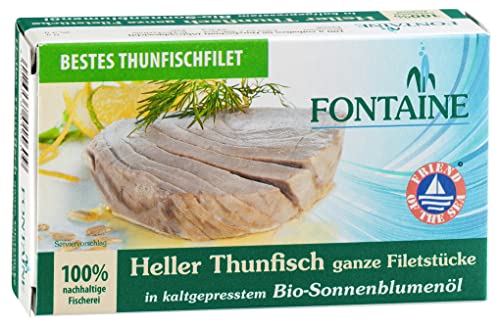 Fontaine Heller Thunfisch in Sonnenblumenöl (120 g) von Fontaine