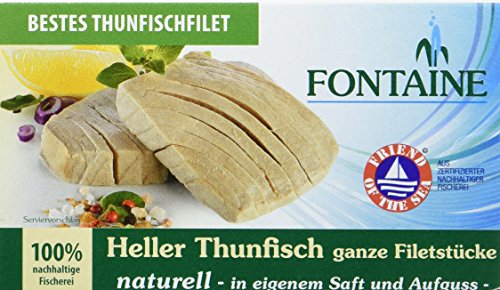 Fontaine Heller Thunfisch naturell 120g Fischkonserve, 10er Pack (10 x 120 g) von Fontaine