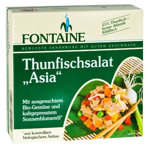 Fontaine Thunfischsalat Asia" 200g Fischkonserve, 4er Pack (4 x 200 g) von Fontaine