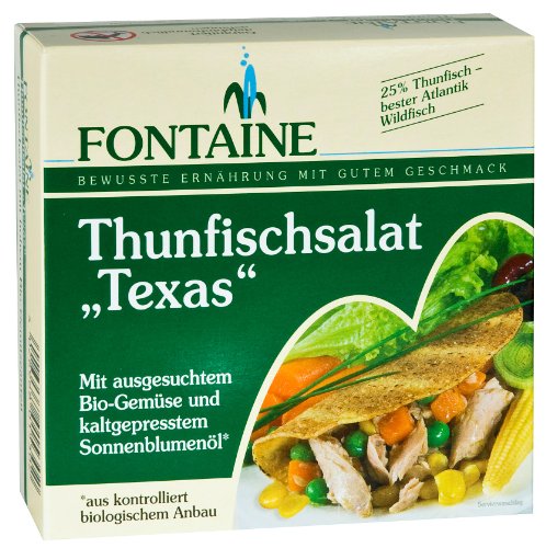 Fontaine Thunfischsalat Texas" 200g Fischkonserve, 4er Pack (4 x 200 g) von Fontaine
