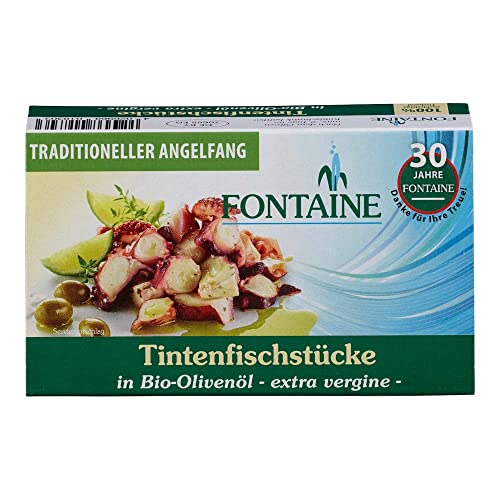 Fontaine - Tintenfischstücke in Bio-Olivenöl - 120 g - 10er Pack von Fontaine
