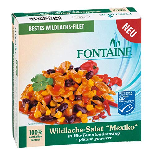 Fontaine - Wildlachs-Salat Mexiko in Bio-Tomatendressing ? pikant gewürzt - 200 g - 8er Pack Fontaine - Wildlachs-Salat Mexiko in Bio-Tomatendressing ? pikant gewürzt - 200 g - 8er Pack von Fontaine