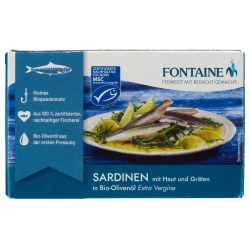 Sardinen mit Haut und Gräten in Olivenöl von Fontaine