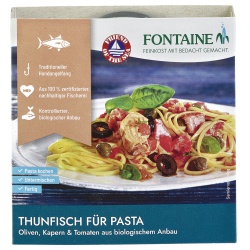 Thunfisch mit Olive, Kapern & Tomate für Pasta von Fontaine