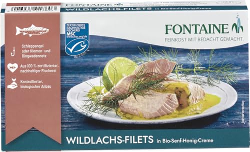 Wildlachs-Filet in Bio-Senf-Honig-Creme 18 x 200 gr Wildlachs-Filet in Bio-Senf-Honig-Creme 18 x 200 gr von Fontaine