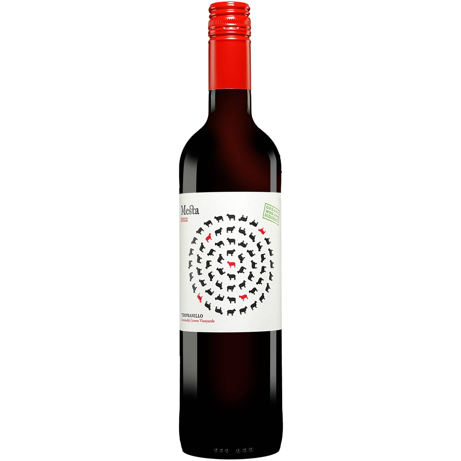 Mesta Tempranillo Tinto 2022  0.75L 13.5% Vol. Rotwein Trocken aus Spanien von Fontana