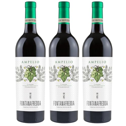 Fontanafredda Ampelio Langhe DOC Chardonnay Weißwein Wein trocken Italien I Visando Paket (3 x 0,75l) von Fontanafredda