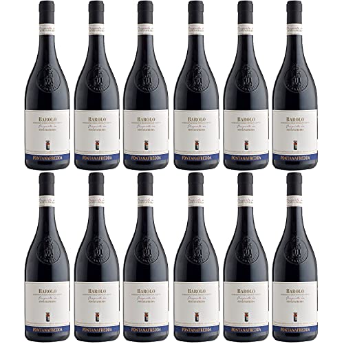 Fontanafredda Barolo DOCG Proprietà Rotwein Wein trocken Italien I Visando Paket (12 x 0,75l) von Fontanafredda