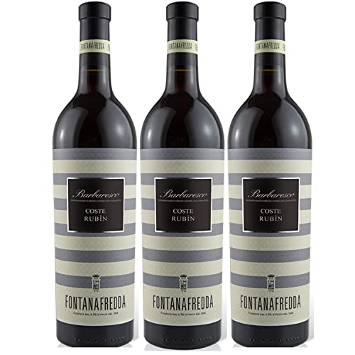 Fontanafredda Coste Rubin Barbaresco DOCG Rotwein Wein trocken Italien (3 Flaschen) von Fontanafredda