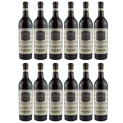 Fontanafredda Ebbio Langhe Nebbiolo DOC Rotwein Wein trocken Italien I Visando Paket (12 Flaschen) von Fontanafredda