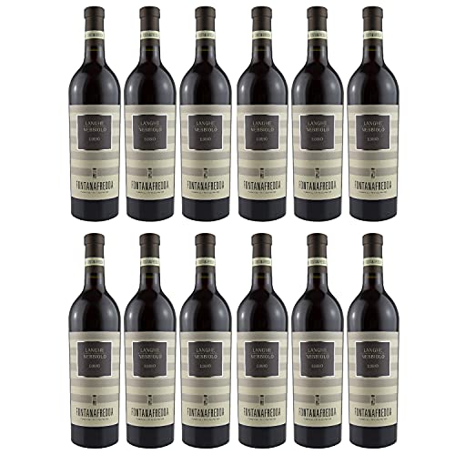 Fontanafredda Ebbio Langhe Nebbiolo DOC Rotwein Wein trocken Italien I Visando Paket (12 Flaschen) von Fontanafredda