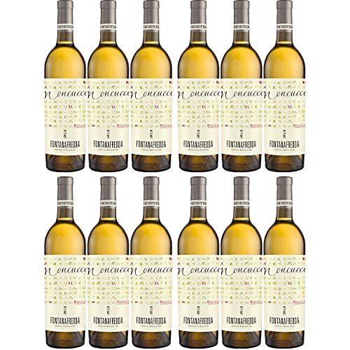 Fontanafredda Moncucco Moscato d'Asti DOCG Weißwein Wein süß Italien I Visando Paket (12 Flaschen) von Fontanafredda