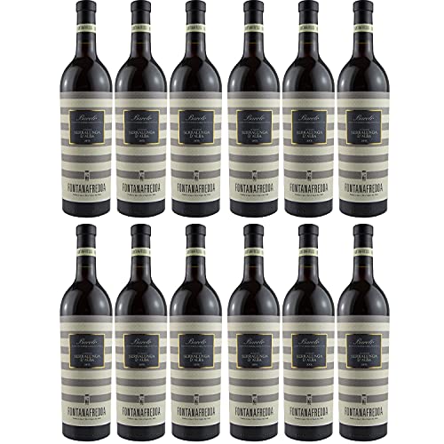 Fontanafredda Serralunga d'Alba Barolo DOCG Rotwein Wein trocken Italien I Visando Paket (12 x 0,75l) von Fontanafredda