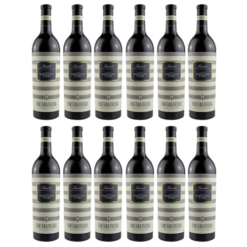 Fontanafredda Serralunga d'Alba Barolo DOCG Rotwein Wein trocken Italien I Visando Paket (12 x 0,75l) von Fontanafredda