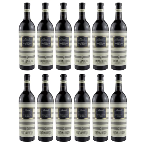 Fontanafredda Serralunga d'Alba Barolo DOCG Rotwein Wein trocken Italien I Visando Paket (12 x 0,75l) von Fontanafredda