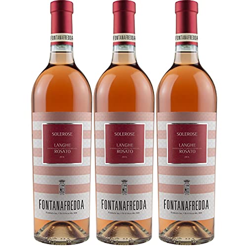 Fontanafredda Solerose Langhe DOC Rosato Roséwein Wein trocken Italien (3 Flaschen) von Fontanafredda