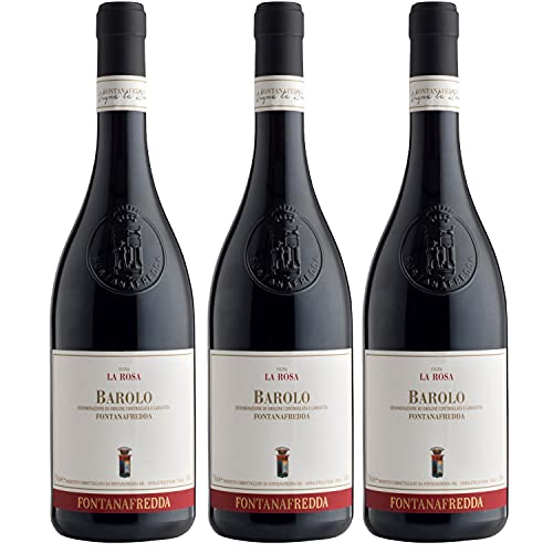 Fontanafredda Vigna La Rosa Barolo DOCG Rotwein Wein trocken Italien I Visano Paket (3 x 0,75l) von Fontanafredda