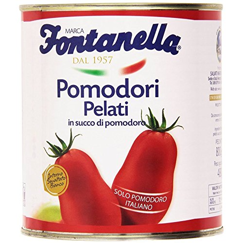 GESCHÄLTE Tomaten 1 Kg Leicht zu öffnender - Box 12 Stück von Fontanella
