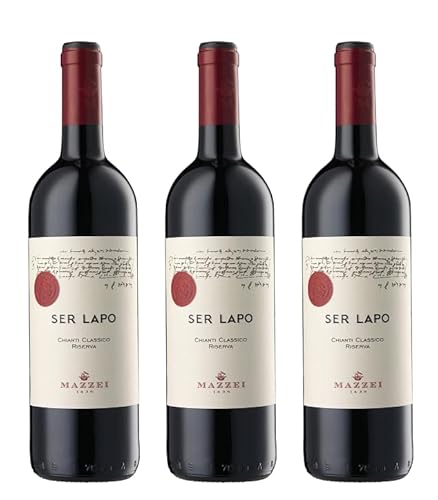Fonterutoli - Mazzei 3x 0,75l - 2020er - Fonterutoli - Ser Lapo - Chianti Classico Riserva D.O.C.G. - Toscana - Italien - Rotwein trocken Fonterutoli - Mazzei 3x 0,75l - 2020er - Fonterutoli - Ser Lapo - Chianti Classico Riserva D.O.C.G. - Toscana - Italien - Rotwein trocken von Fonterutoli - Mazzei